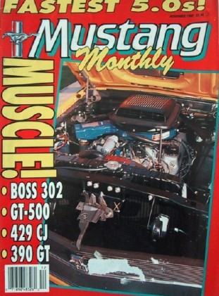 MUSTANG MONTHLY 1990 DEC - RARE CONVERTIBLE 428CJ-R